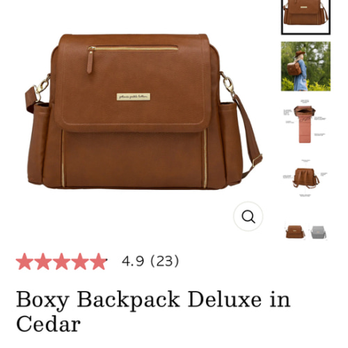Boxy Backpack Deluxe in Cedar