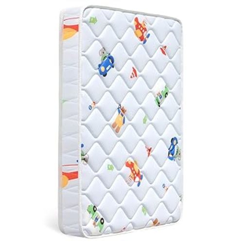Letmxiu Premium Crib & Toddler Mattress,100% Knitted Fabric, Premium Fleece Surface-Hypoallergenic, 5" Thick Firm Soft Crib Mattress, Non-Toxic - Fits Standard Cribs & Toddler Beds