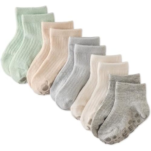 Butterblu Zuri Multipack Socks w/Grippers, Sustainably Made 0-6 Months