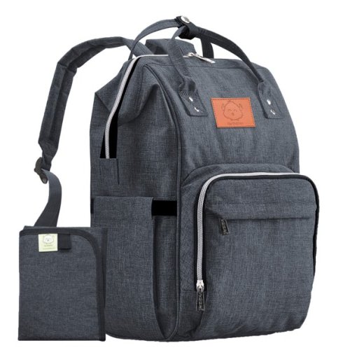 Diaper Bag Backpack - Large Waterproof Travel Baby Bags (Mystic Gray)
