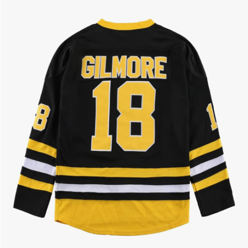 Youth Happy Gilmore 18 Adam Sandler 1996 Stitched Movie Hockey Jersey Black