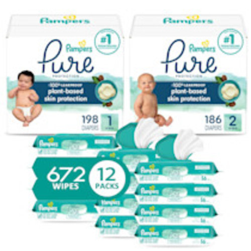 Pampers Pure Protection Starter Kit (2 Month Supply) - 2 Month Supply