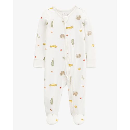 Baby New York City Print PurelySoft Sleep & Play Pajamas - Cream - Carter's | Carter's