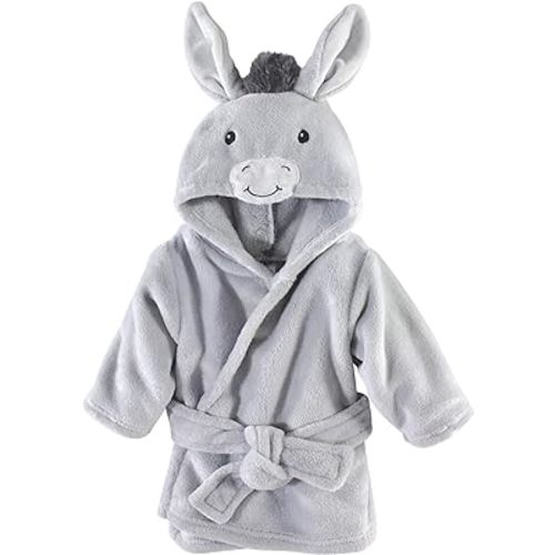 Hudson Baby Unisex Baby Plush Animal Face Bathrobe