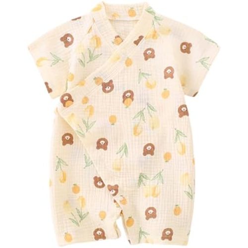 BINIDUCKLING Baby Kimono Robes Cotton Muslin Outfit Clothes Newborn - 24 Months
