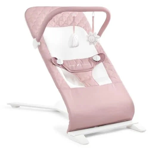Alpine Deluxe Portable Bouncer - Organic Rose