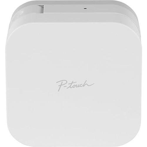 Brother P-Touch Cube Color Smartphone Label Maker, Bluetooth Wireless Technology, Multiple Templates Available for Apple & Android Compatible – White