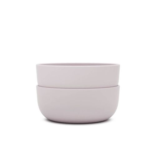 Lalo 2pk Silicone Dining Bowls - Lavender