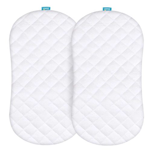 Amazon.com: Bassinet Mattress Pad Cover Compatible with Halo BassiNest Swivel Sleeper, 2 Pack, Waterproof Quilted Ultra Soft Surface, Breathable and Easy Care : Baby