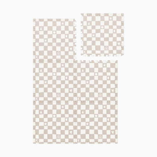 Lalo Play Mat l Checkered Collection - Oatmeal Checkered