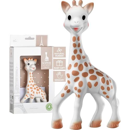 Sophie la girafe | Handcrafted for 60 Years in France | Natural Rubber | Designed for Teething Babies | Awaken All 5 Senses | Easy to Clean