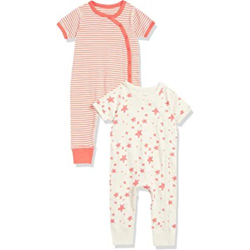 Moon and Back by Hanna Andersson Unisex Baby Romper Pants, Pack of 2