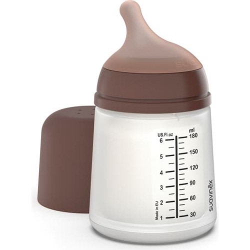 Suavinex Zerø.Zerø™ 2-Pack Adaptable Flow Small Anti-Colic Bottle