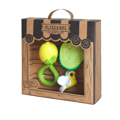Baby Gift Set Rattle + Teether + Mini Teether