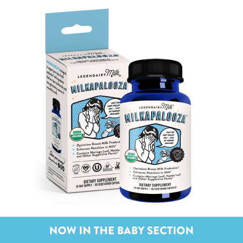 Legendairy Milk Milkapalooza, Organic Lactation Supplement for Milk Nutrition, 60 Count
