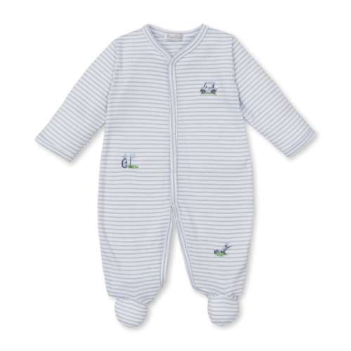Fairway Foursome Blue Stripe Footie