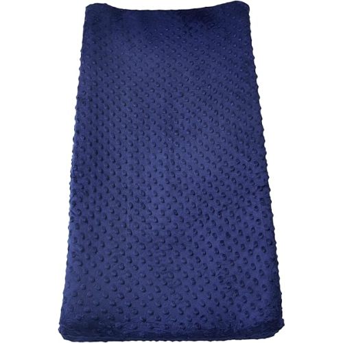 Changing Pad Cover Super Soft Dots Skin-Friendly Breathable Wipeable Changing Table Sheets for Baby Boy and Baby Girl (Estate Blue)
