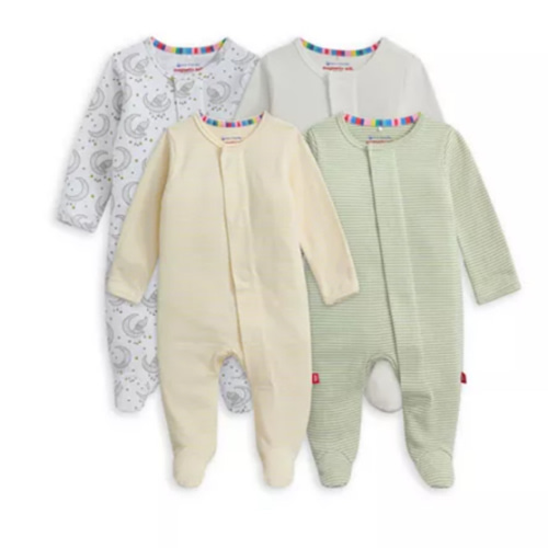 Unisex Footie Bundle, Pack of 4 - Baby