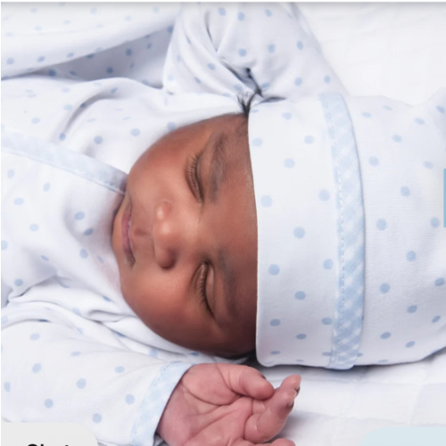 Magnolia Baby Boy Baby Dots Hat in Light Blue