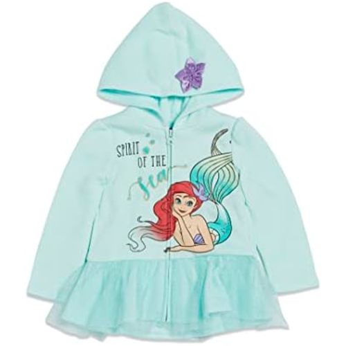 Disney Princess Moana Ariel Cinderella Belle Zip Up Hoodie Infant to Big Kid