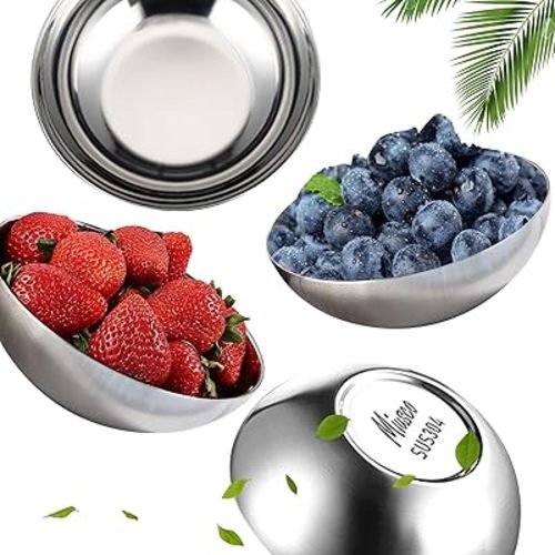 Stainless Steel Bowls for Kids , 18/8 Stainless Steel Toddler Bowl, BPA-Free , Durable & Easy Clean, 4 Pack - 14.5 oz Perfect for Baby Meals, Snacks, Serving and Travel & Home Use, Dishwasher Safe