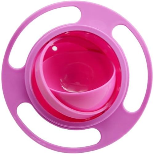 Ztl Gyro Bowl 360 Dgree Rotation Spill Resistant Gyroscopic Bowl with Lid