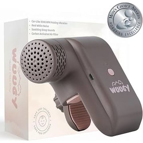 Wuugy Melody - 2025 Mom's Choice Award Winner | Portable Smart Baby Sleep Assistant - Rhythmic Vibration, White Noise, Sleep Sounds & Air Filter | Colic Relief | Compatible with All Cribs & Strollers
