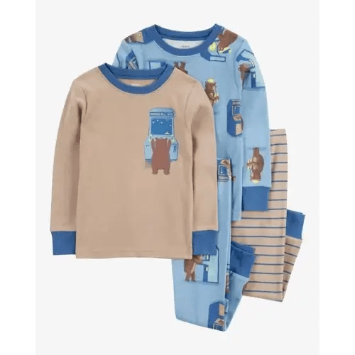 Baby 4-Piece Bear Gamer 100% Snug Fit Cotton Pajamas - Carter's | Carter's