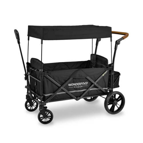 WONDERFOLD X2 Push and Pull Wagon Stroller (Black)