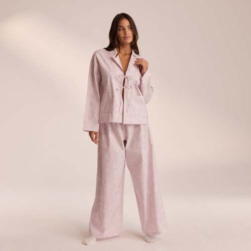 Cotton Pajama Shirt - Lilac