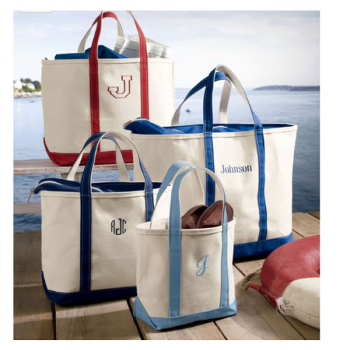 Boat and Tote®, Zip-Top | Tote Bags at L.L.Bean Large Mauve with Long Handles