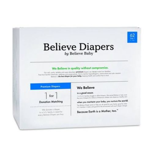 Believe Baby Premium Viscose Made From Bamboo Disposable Diapers - Size 5 - 36ct