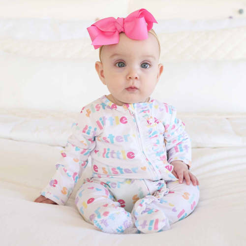 Little Sibling Zipper Footie