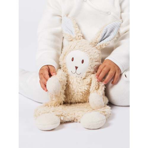 Snuggle Bunny Lovey w/ Blue Stripe Ears