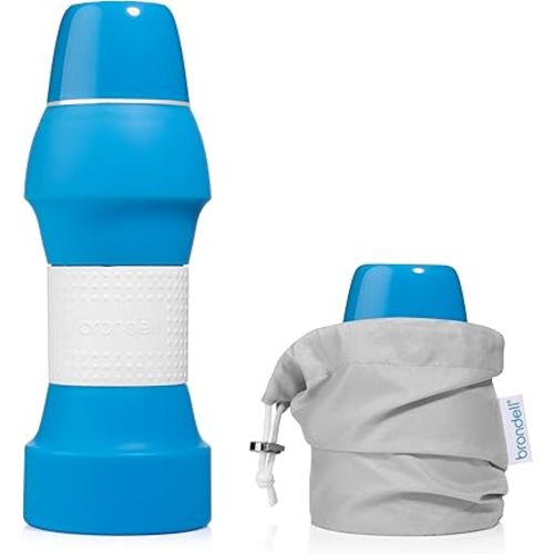 Brondell Bidet GoSpa Collapsible Travel Bidet, Compact and Discreet, with Travel Bag, 500ml, in Blue
