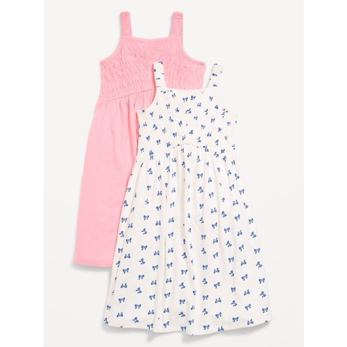 2-Pack Fit & Flare Sleeveless Smocked Dress for Girls | Old Navy