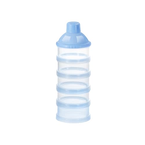 Accmor Formula Dispenser On The Go, 5 Compartments Stackable Formula Container for Travel, Baby Milk Powder Kids Snack Container, BPA Free