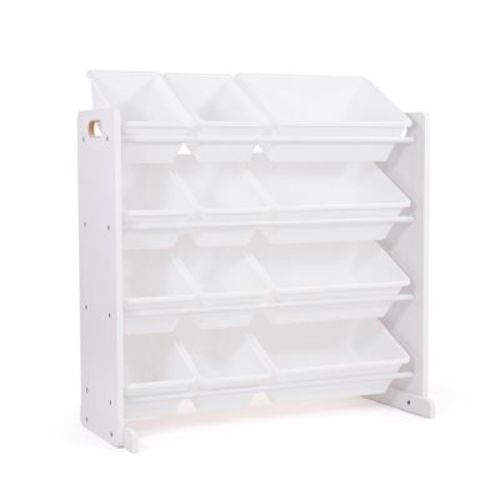 Kids' Toy Organizer Cambridge Collection White - Humble Crew: Toy Storage with Bins, MDF Decorative Bookshelf
