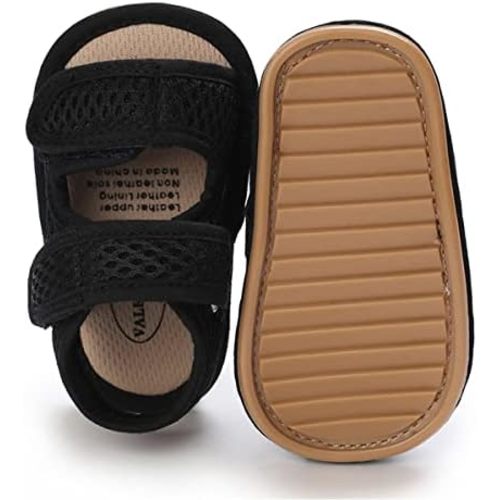 COSANKIM Infant Baby Boys Girls Summer Sandals Non Slip Soft Sole Toddler First Walker Crib Shoes (0-18 Months)