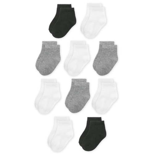 Wonder Nation Boys Ankle Socks 10 Pack Size 18M-36M Assorted Colors Durable and Comfortable