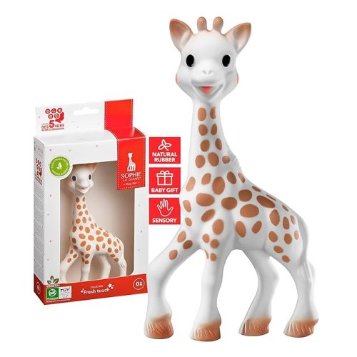Sophie la girafe, Fresh Touch | Handcrafted for 60 Years in France | Natural Rubber | Designed for Teething Babies | Awaken All 5 Senses | Easy to Clean