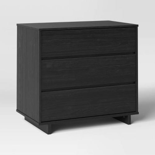Modern 3 Drawer Dresser Black - Room Essentials™