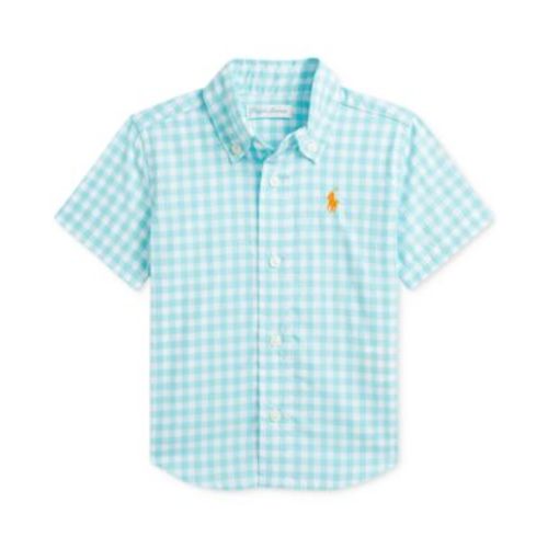 Baby Boys Cotton Poplin Plaid Shirt