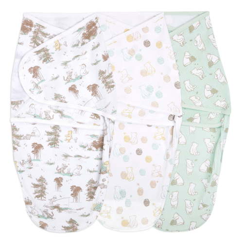 Easy Swaddle Wrap - Winnie The Pooh - 0-3 Months - 3pk