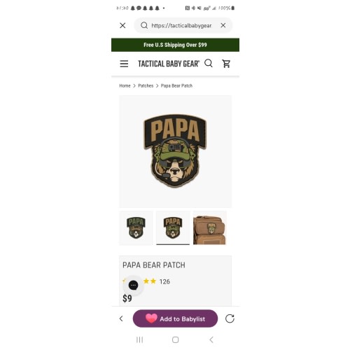 Patches | Tactical Baby Gear