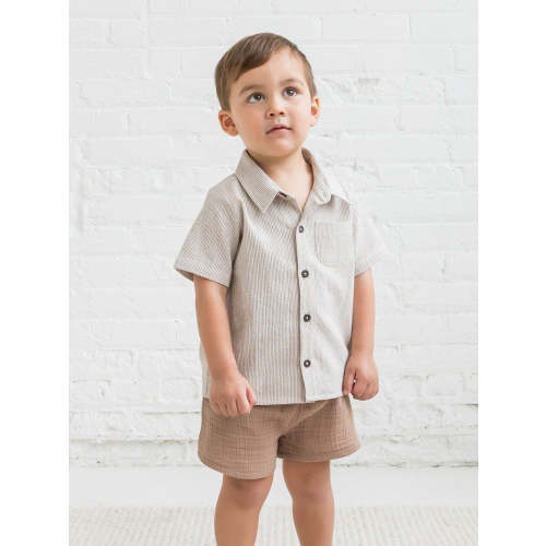 Shore Stripe / Truffle / 6-12M