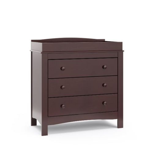 Graco Noah 3 Drawer Chest with Removable Changing Topper Espresso