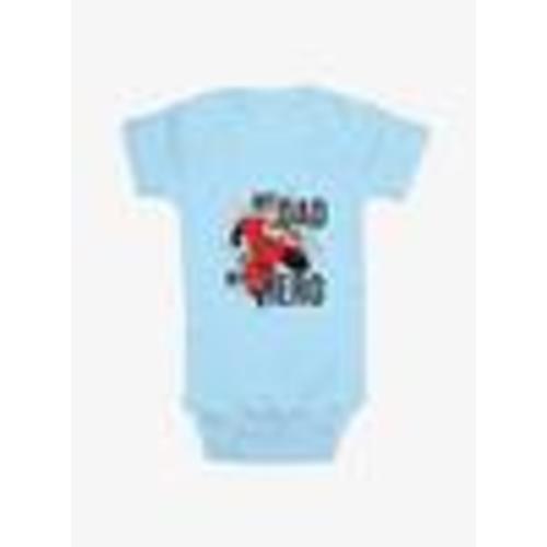 Disney Pixar The Incredibles My Dad Is My Hero Infant Bodysuit - BLUE | BoxLunch