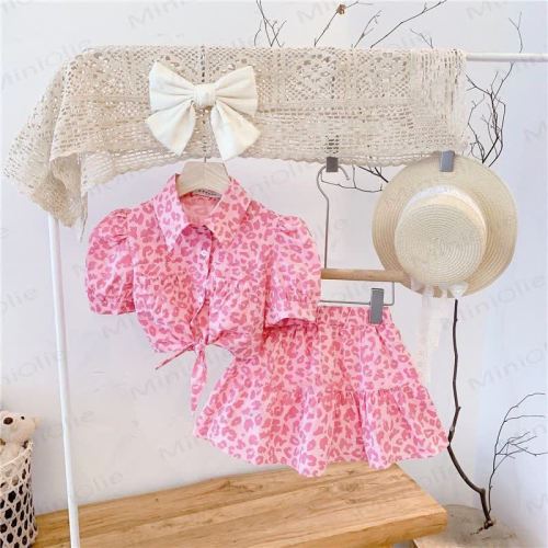 Toddler 2-Piece Pink Leopard Print Set