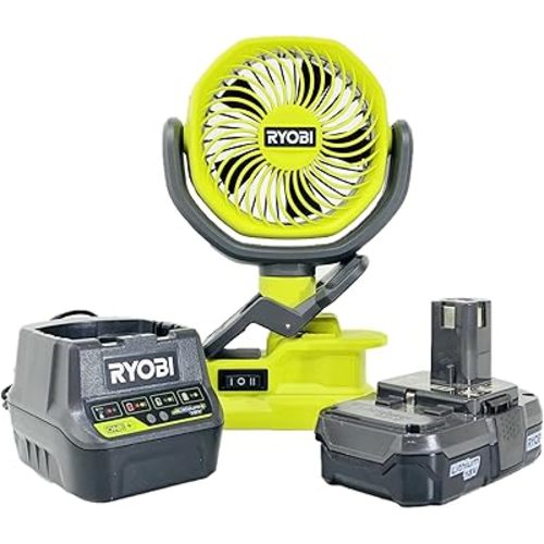 ONE+ 18-Volt Cordless 4 in. Clamp Fan PCF02 Kit with Battery and Charger (Bulk Packaged)